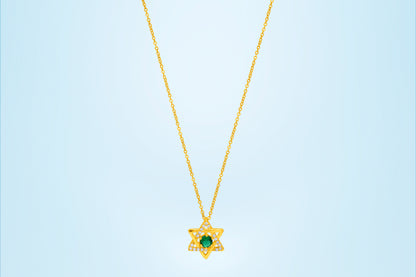 Green Star of Elegance Pendant