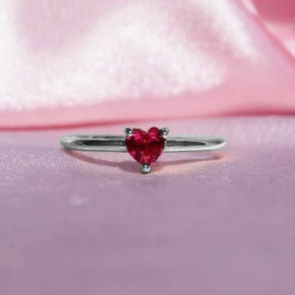 Silver Heart Ring