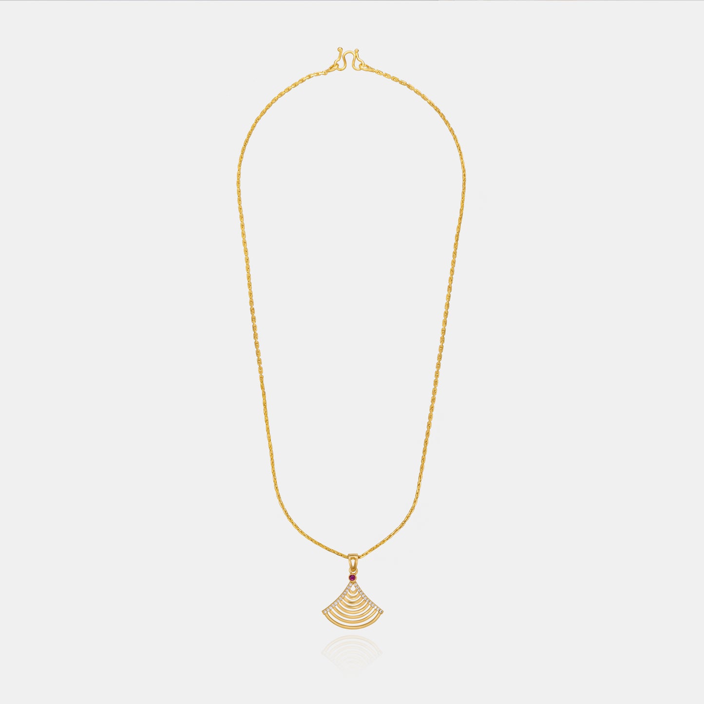 golden dainty piece that speaks volume stone necklace