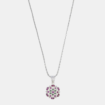 Shine with this Stunning Diamond Flower Pendant