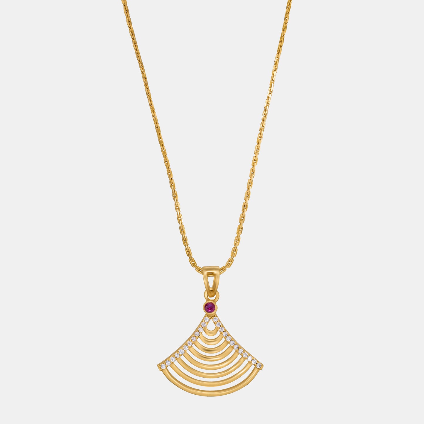 golden dainty piece that speaks volume stone necklace