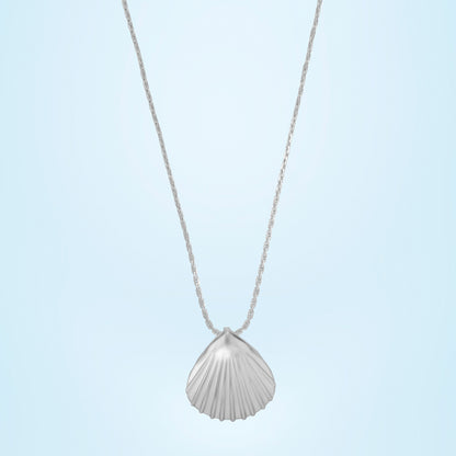 Silver Necklace with a Shell on it