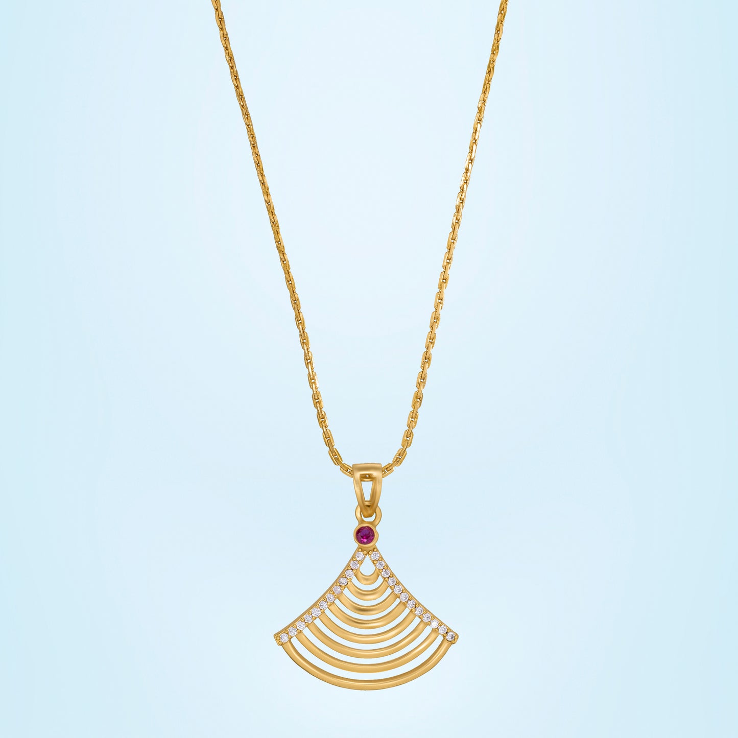 golden dainty piece that speaks volume stone necklace