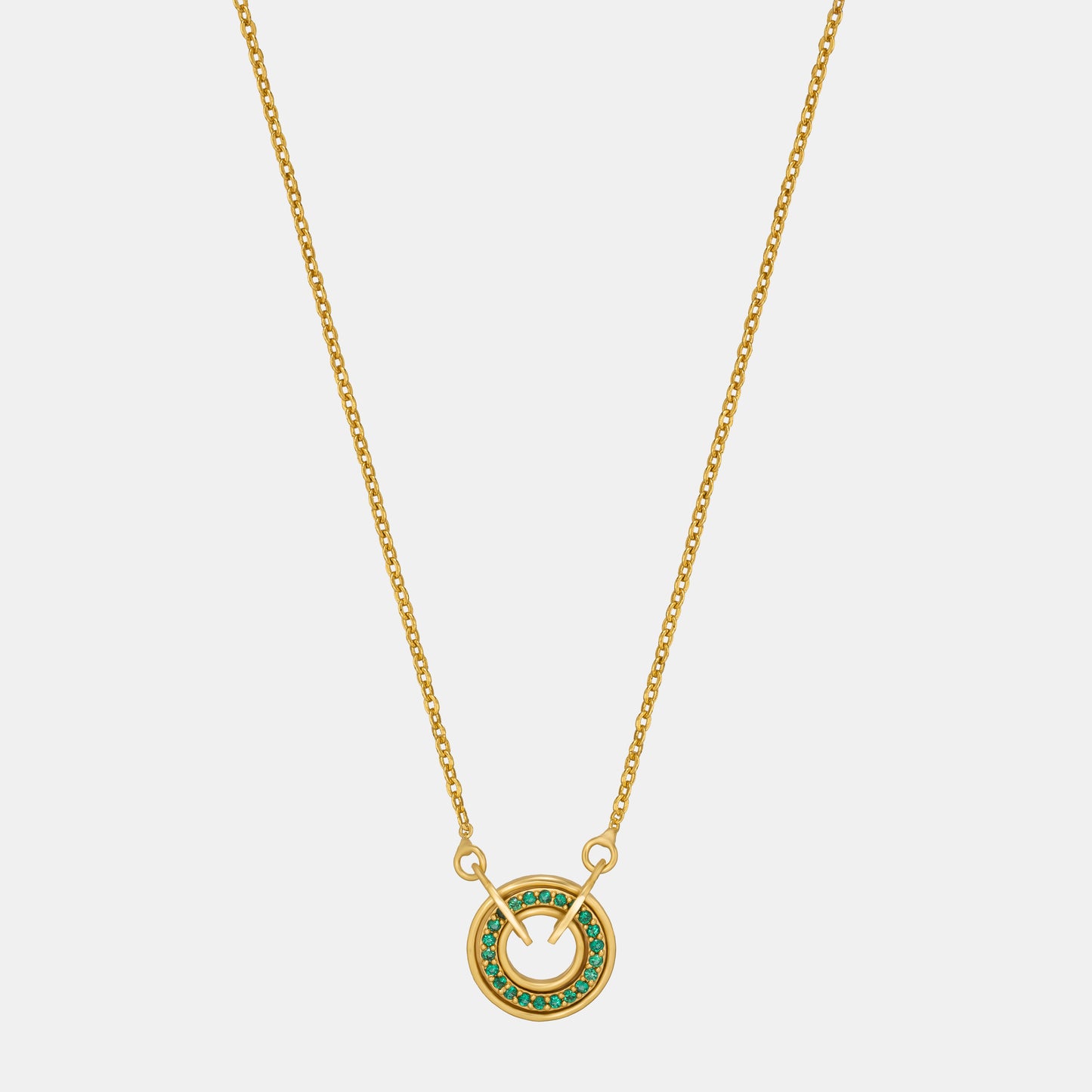 green circle of radiance pendant