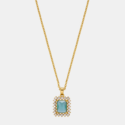 Aqua Green Royal Sapphire Pendant