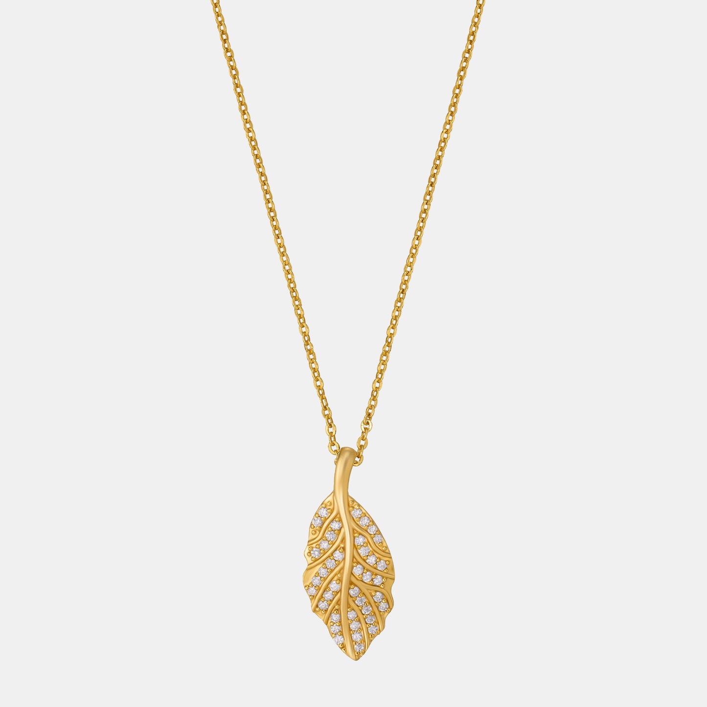 leaf whisper necklace