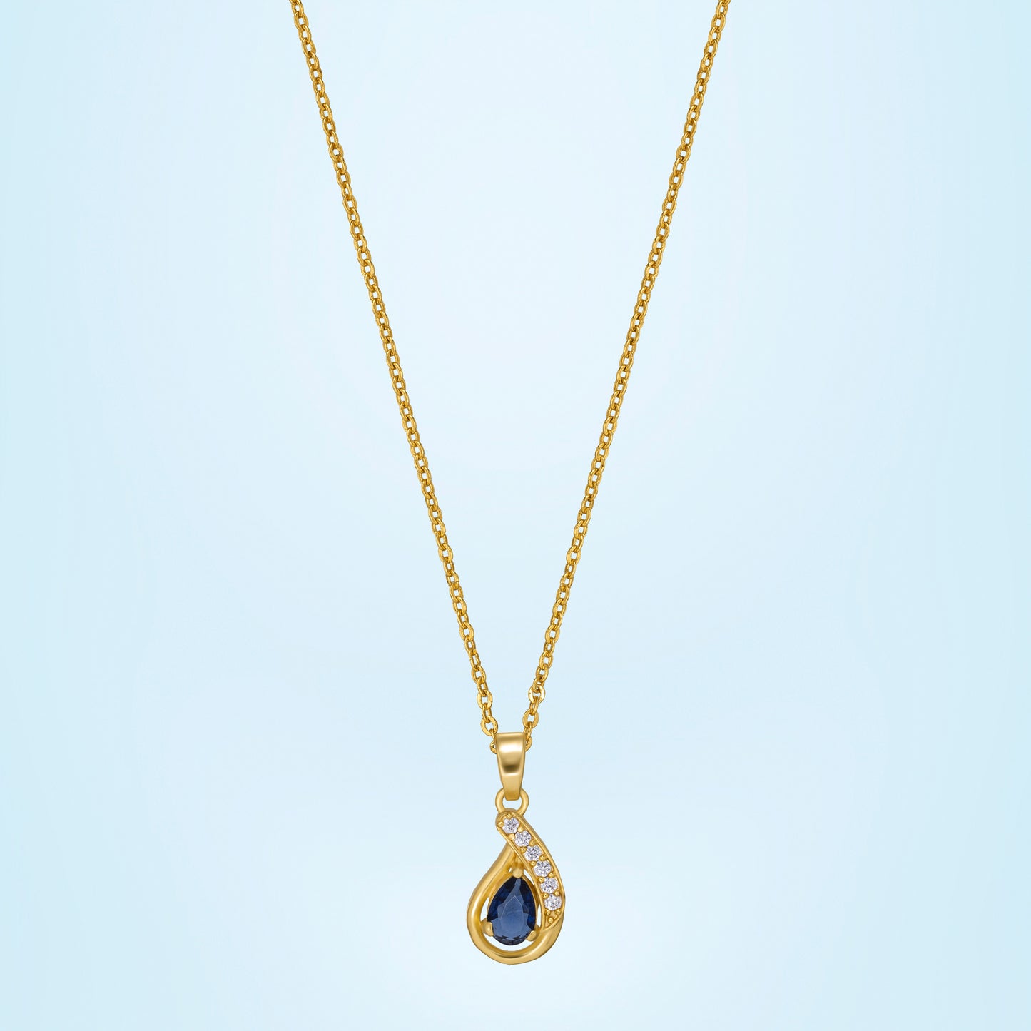 blue eternal elegance sapphire pendant