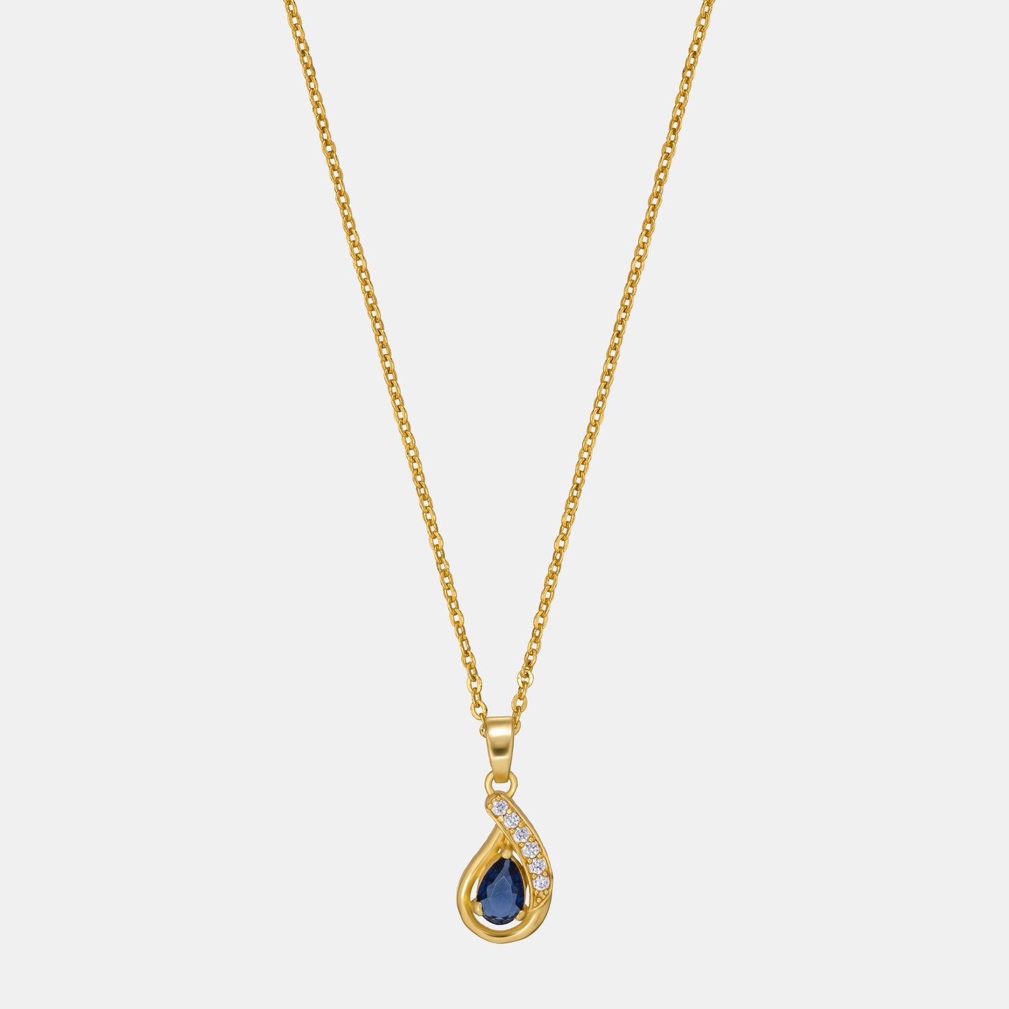 blue eternal elegance sapphire pendant