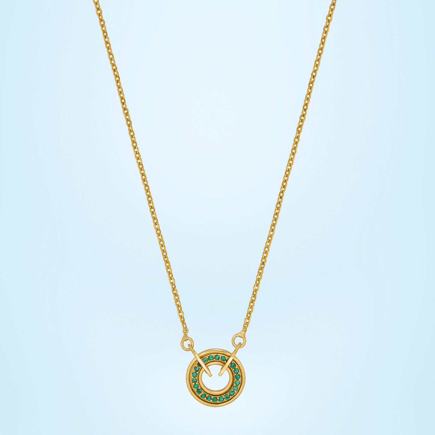 green circle of radiance pendant