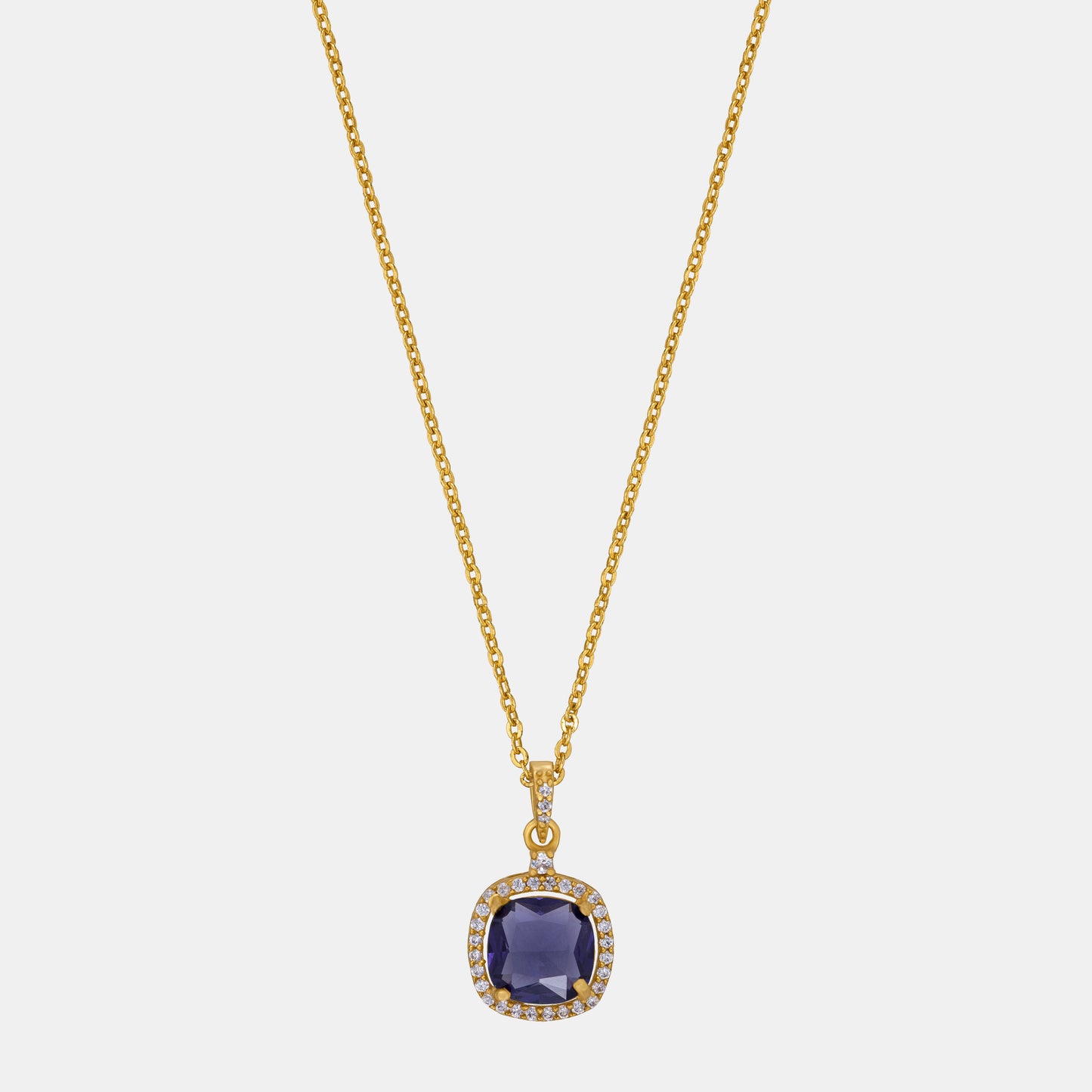 blue halo elegance pendant