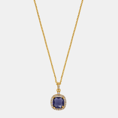 Blue Halo Elegance Pendant