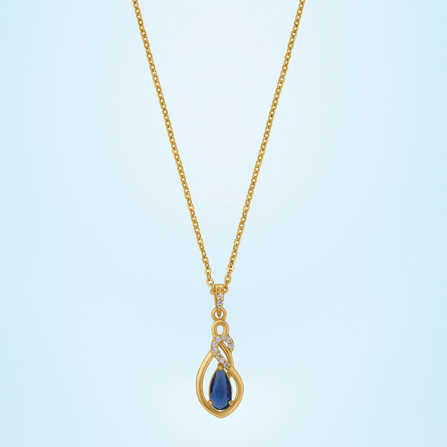 blue midnight elegance sapphire necklace