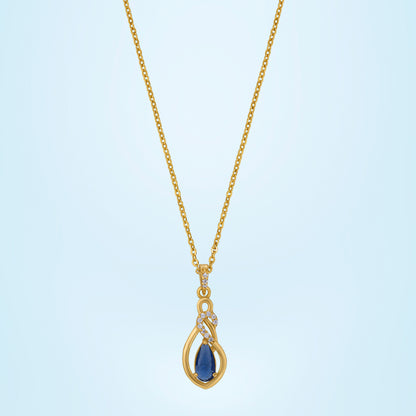 Blue Midnight Elegance Sapphire Necklace