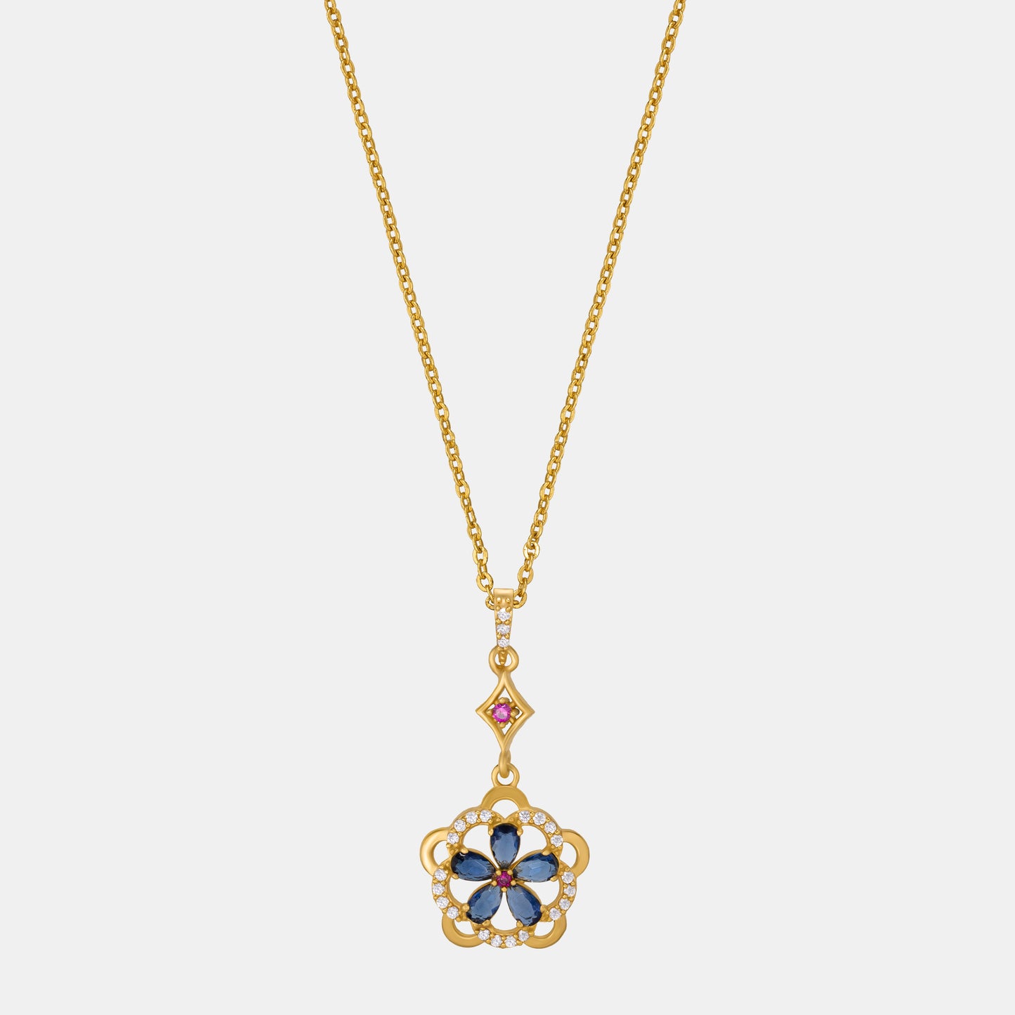 blue blossom radiance pendant