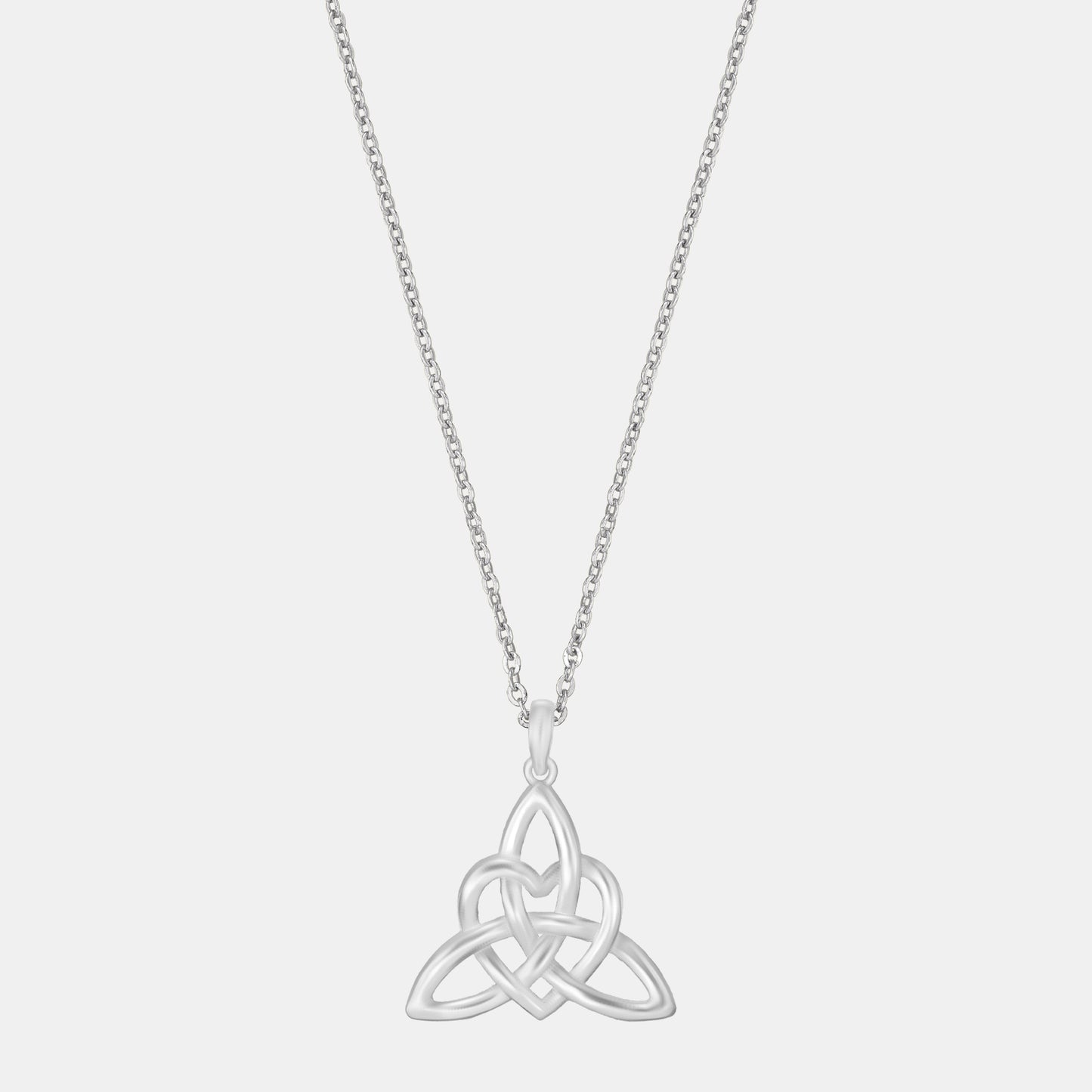 silver celtic knot necklace