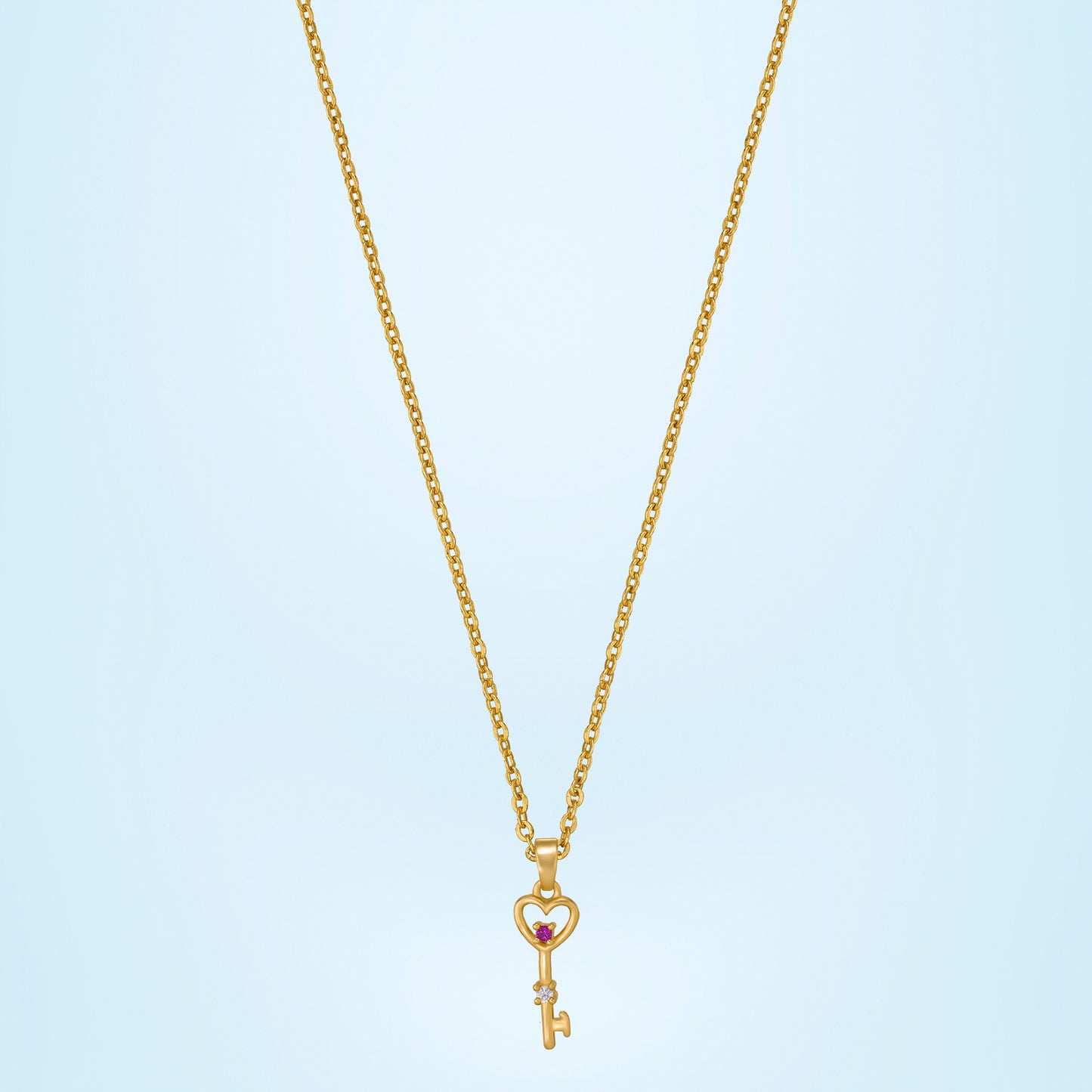 key my heart necklace