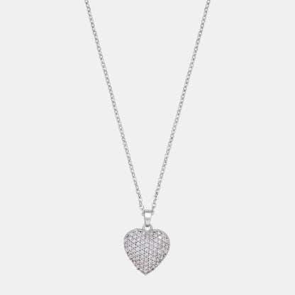 Silver Necklace with a Heart Pendant