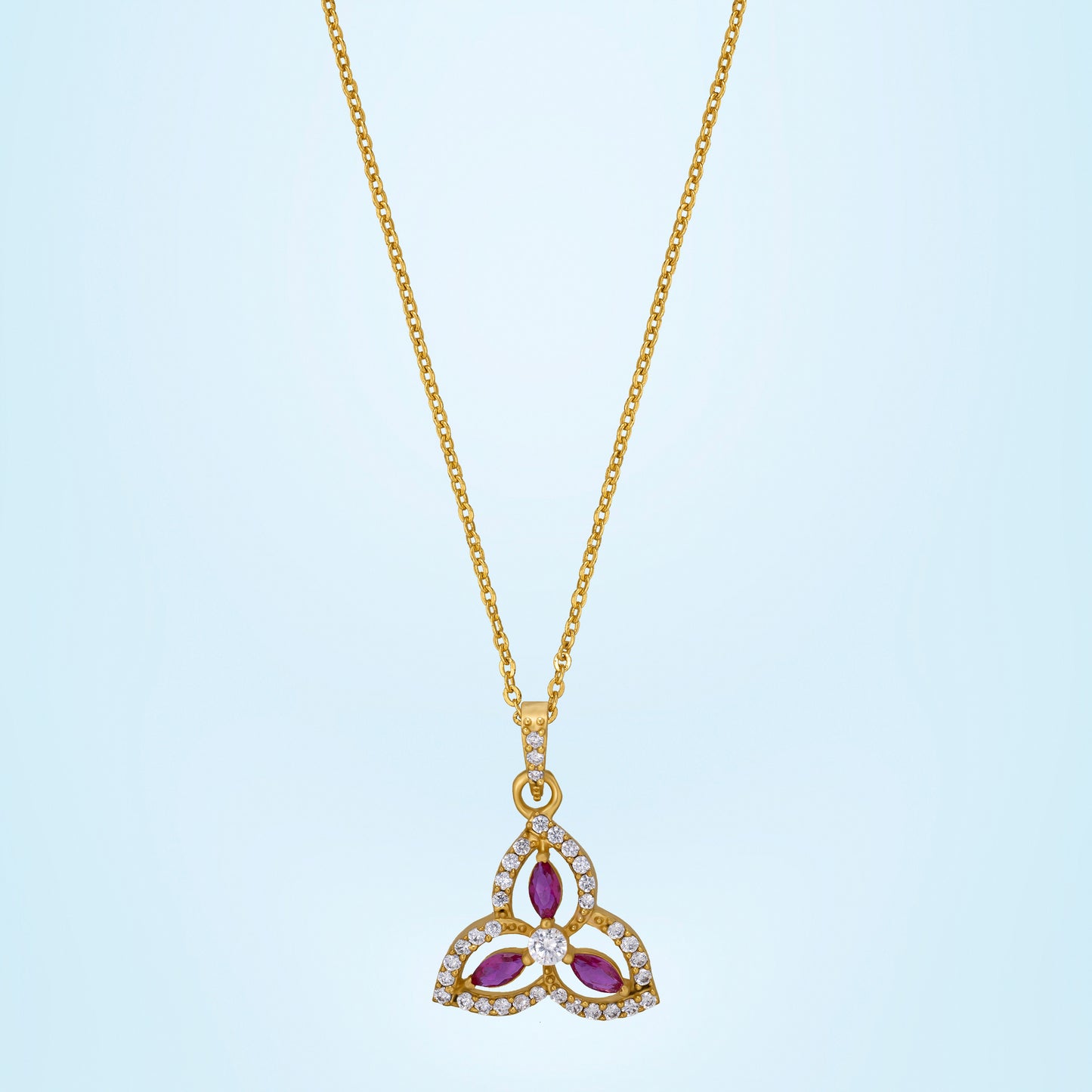 diamond pendant with a chain