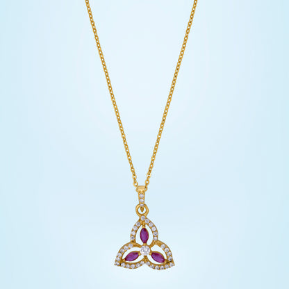 Diamond Pendant with a Chain