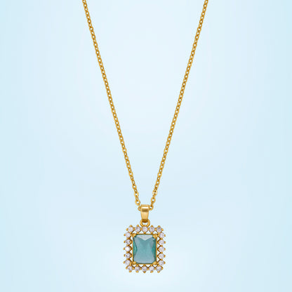 Aqua Green Royal Sapphire Pendant