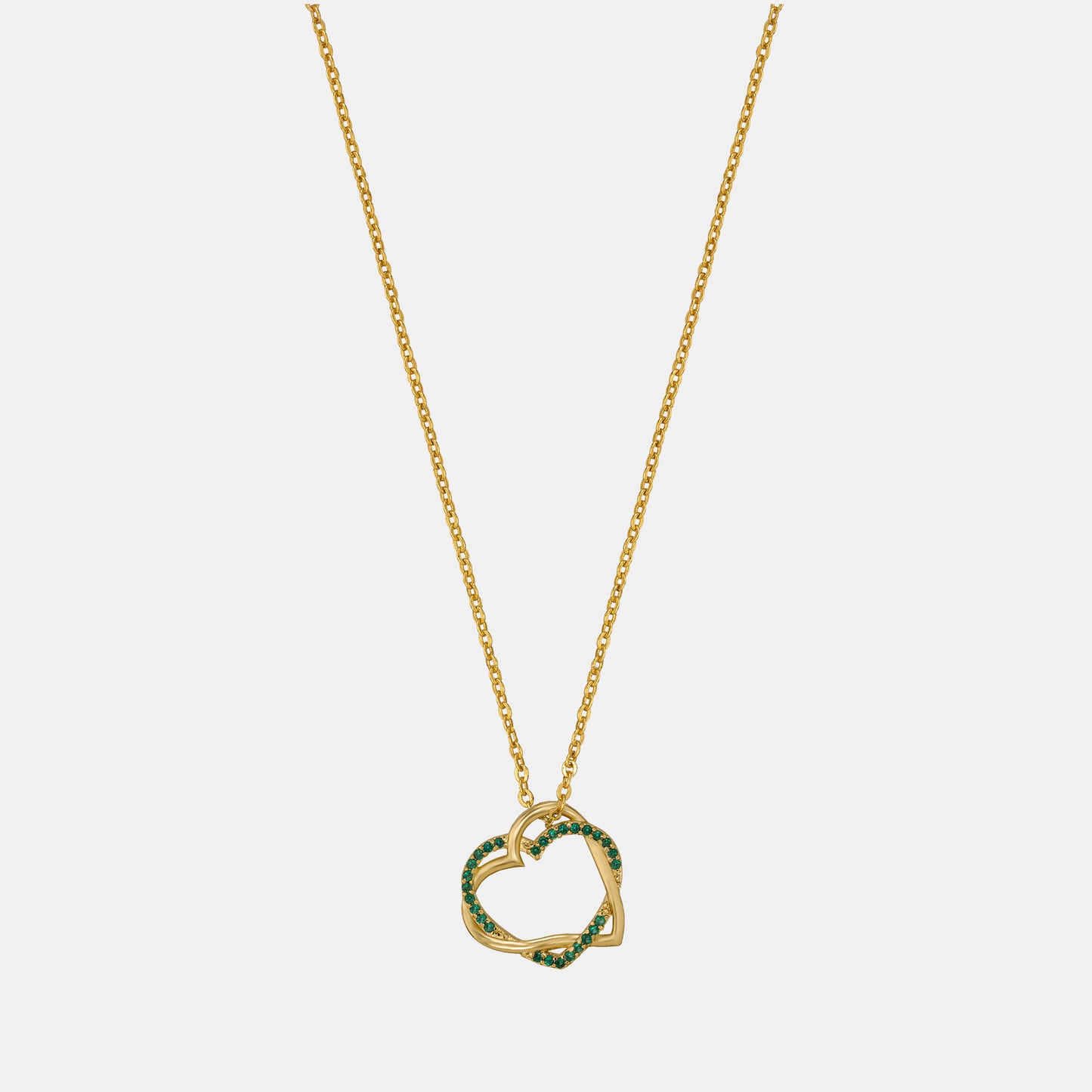 green timeless love heart
