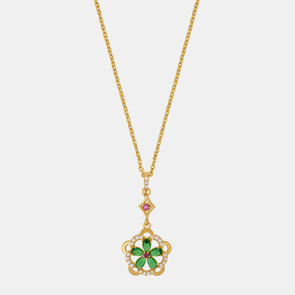 Green Blossom Radiance Pendant