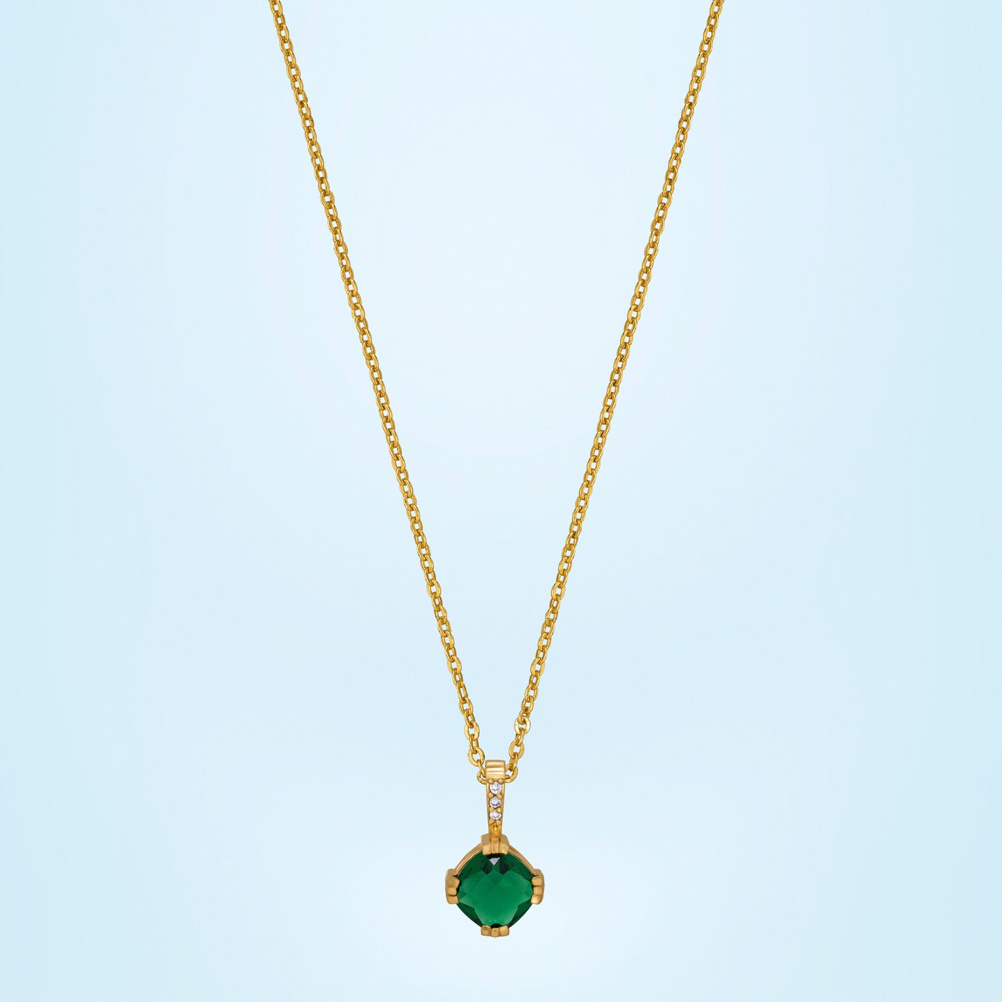 green emerald essence pendant