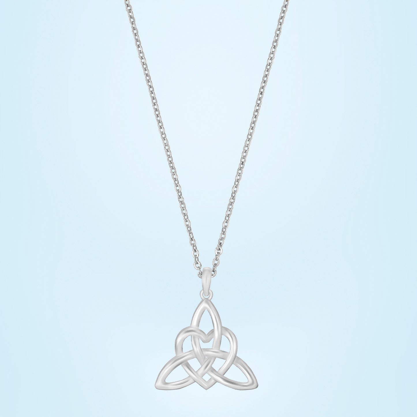 silver celtic knot necklace