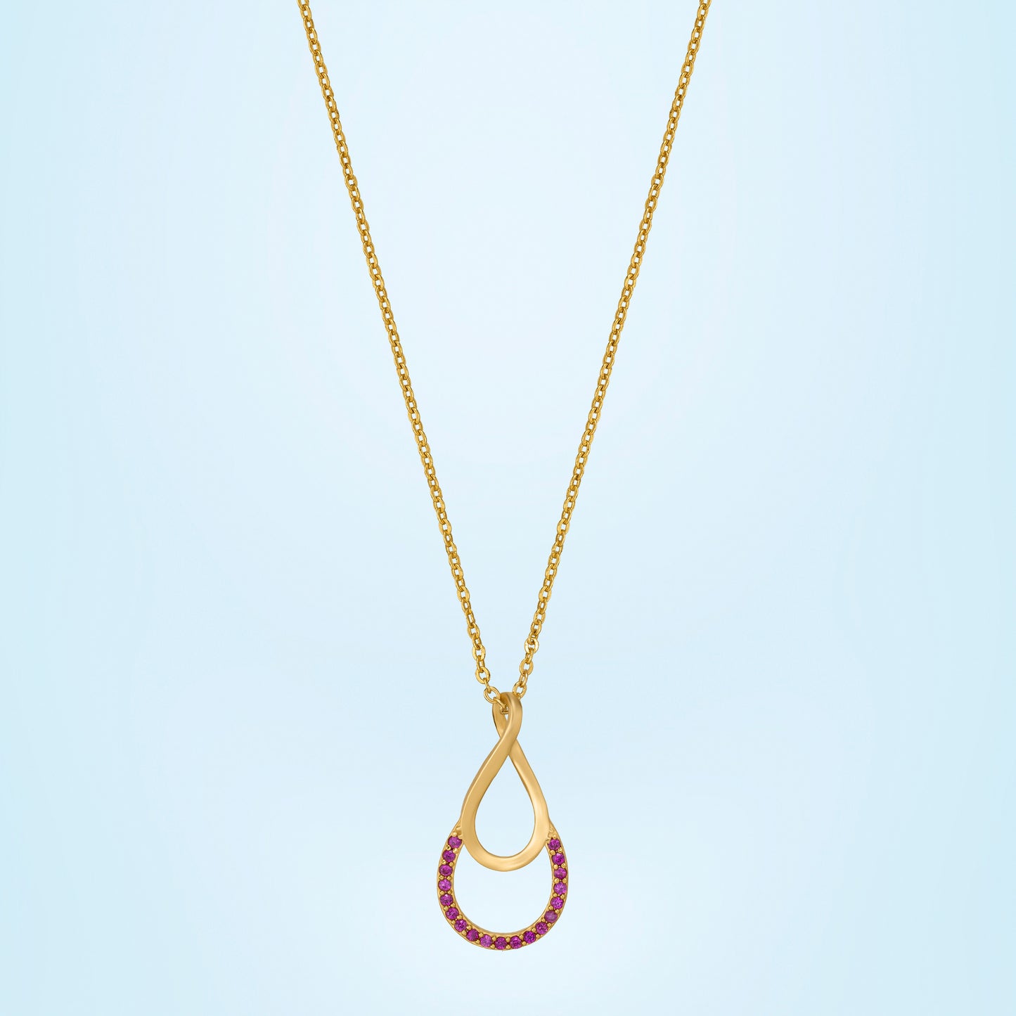 red infinity glow pendant