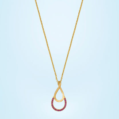 Red Infinity Glow Pendant