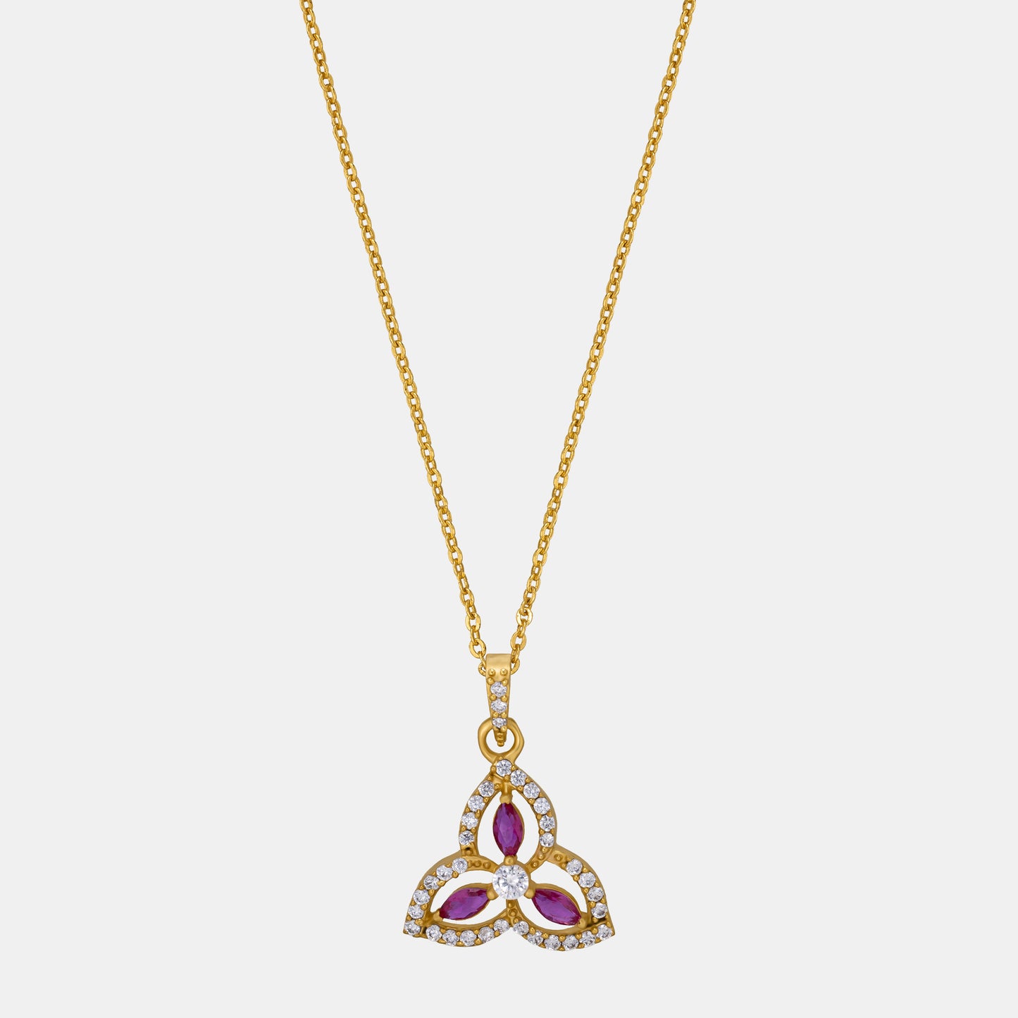 diamond pendant with a chain