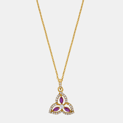 Diamond Pendant with a Chain