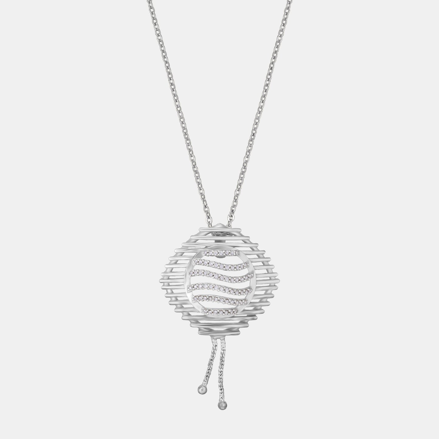 silver diamond necklace