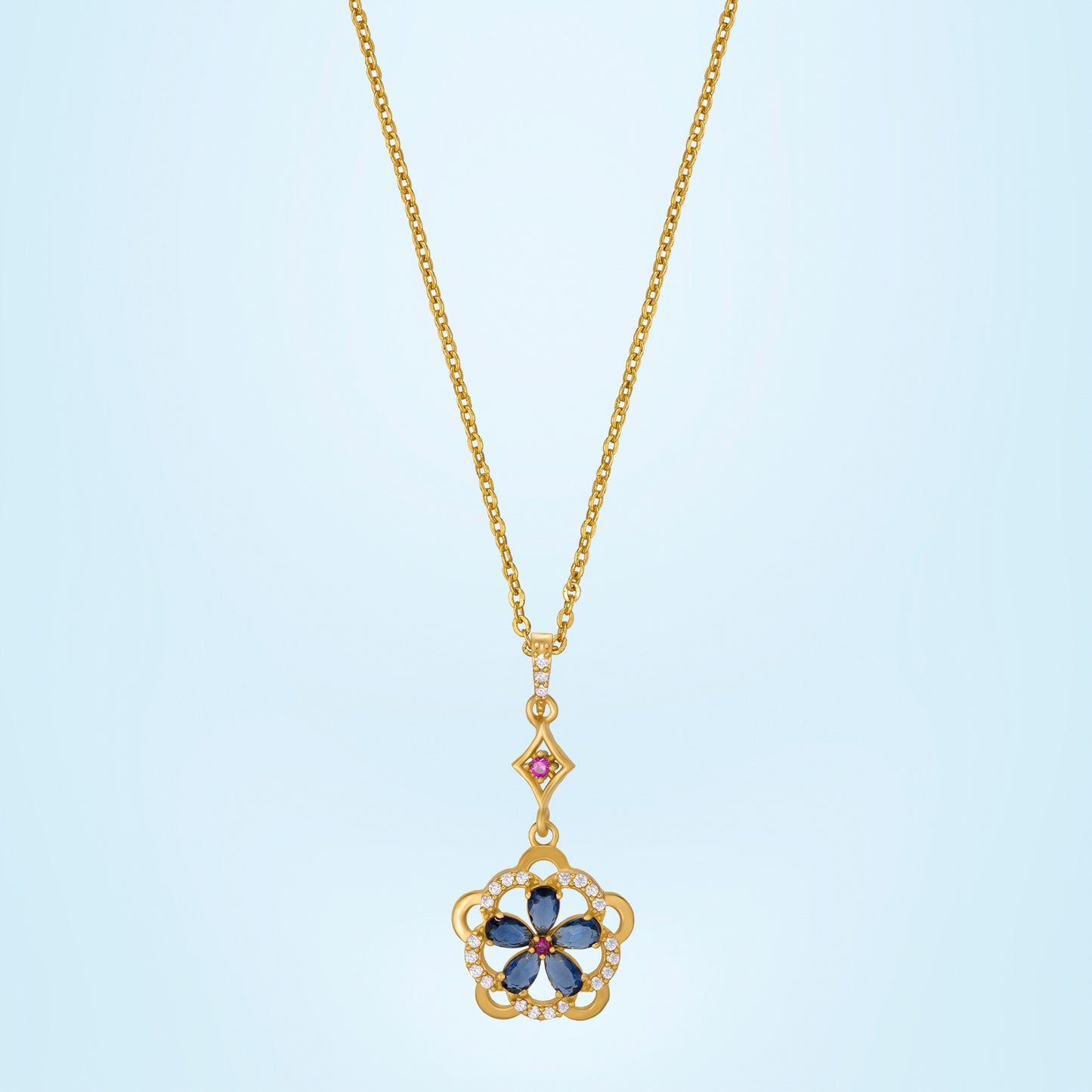 blue blossom radiance pendant