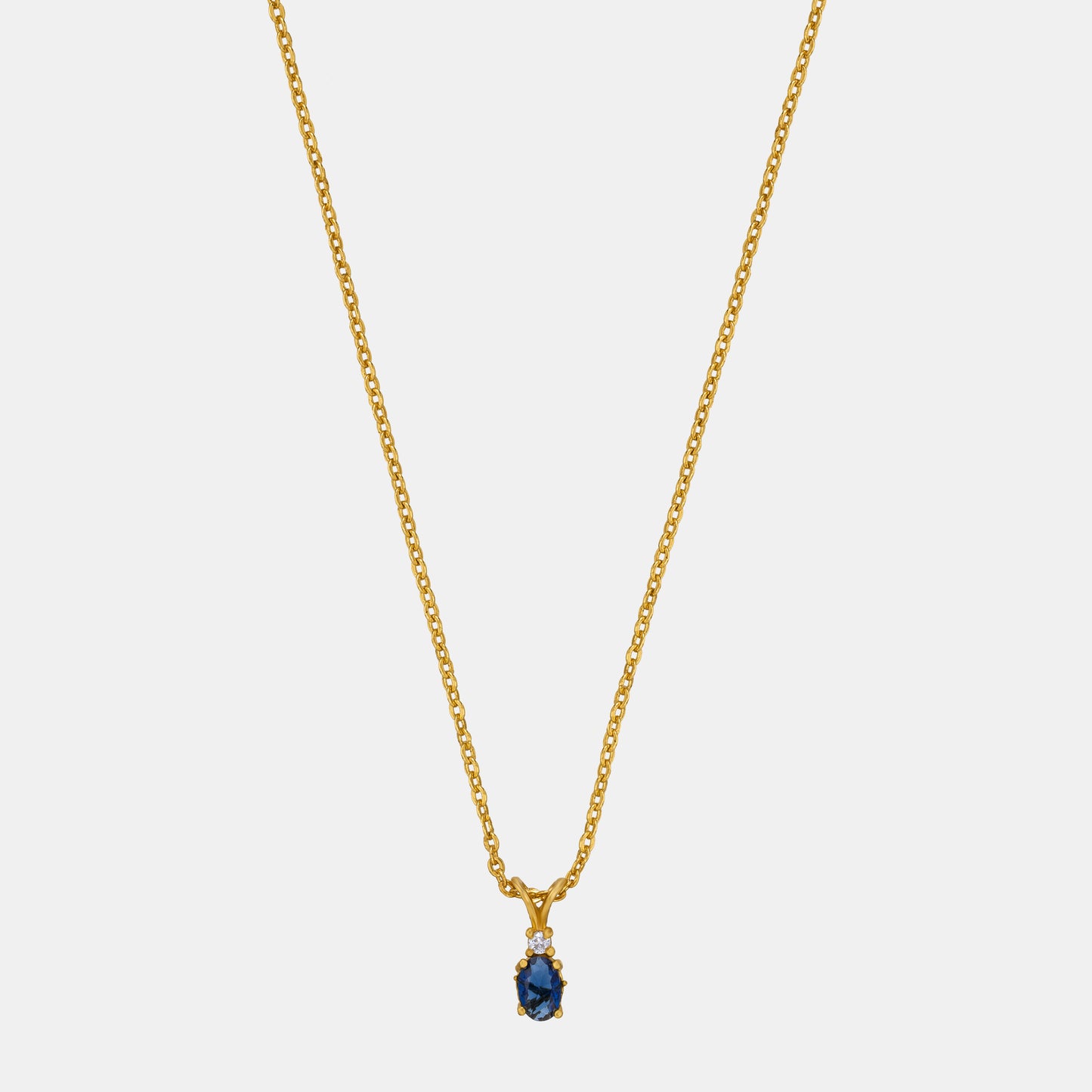 blue and white elegance sapphire pendant