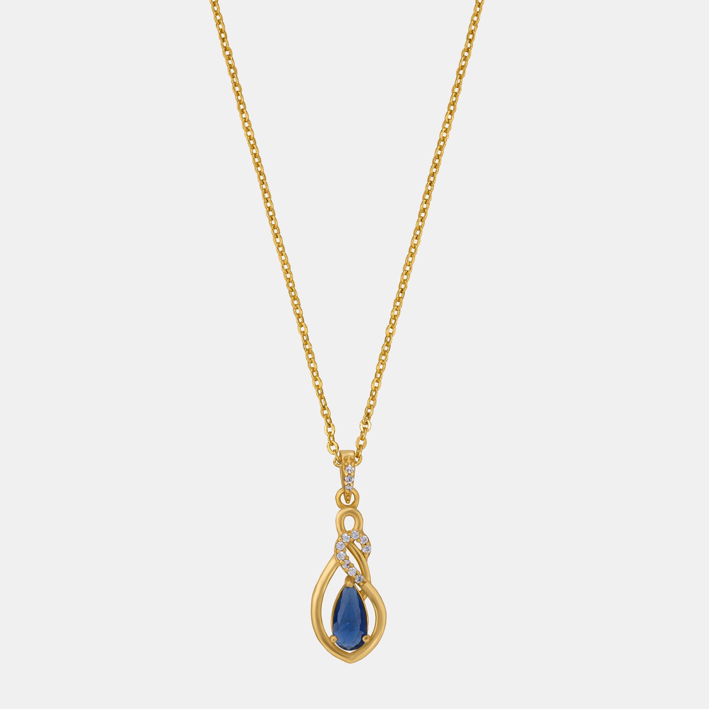 blue midnight elegance sapphire necklace