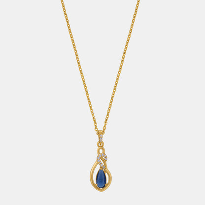 Blue Midnight Elegance Sapphire Necklace