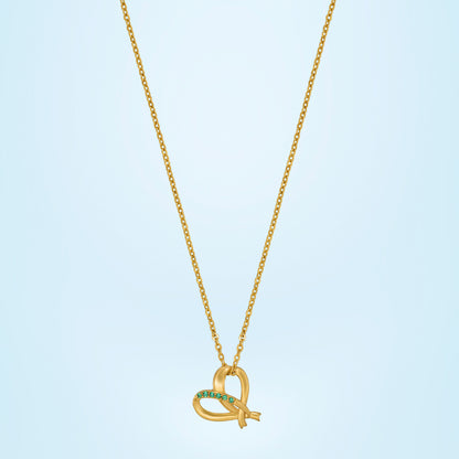 Green Graceful Heart Pendant