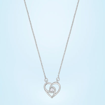 Silver White Radiant Elegance Pendant