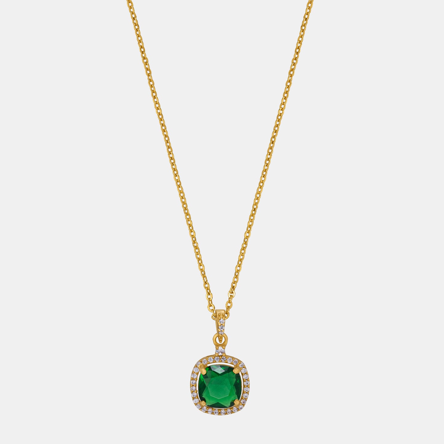 green halo elegance pendant