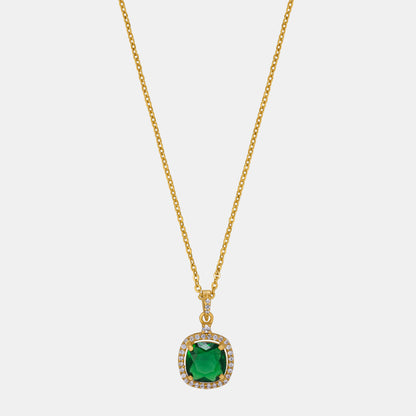 Green Halo Elegance Pendant