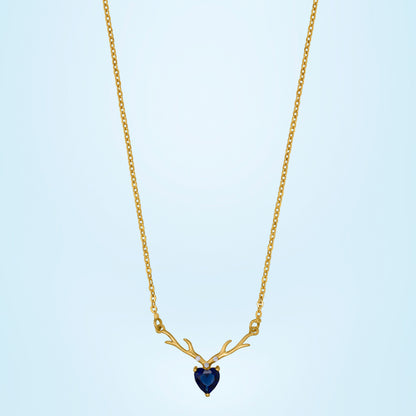 Antler Heart Necklace