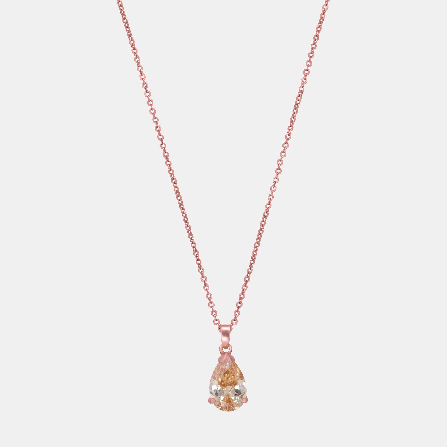 rose gold necklace shine bright like a chempion diamond