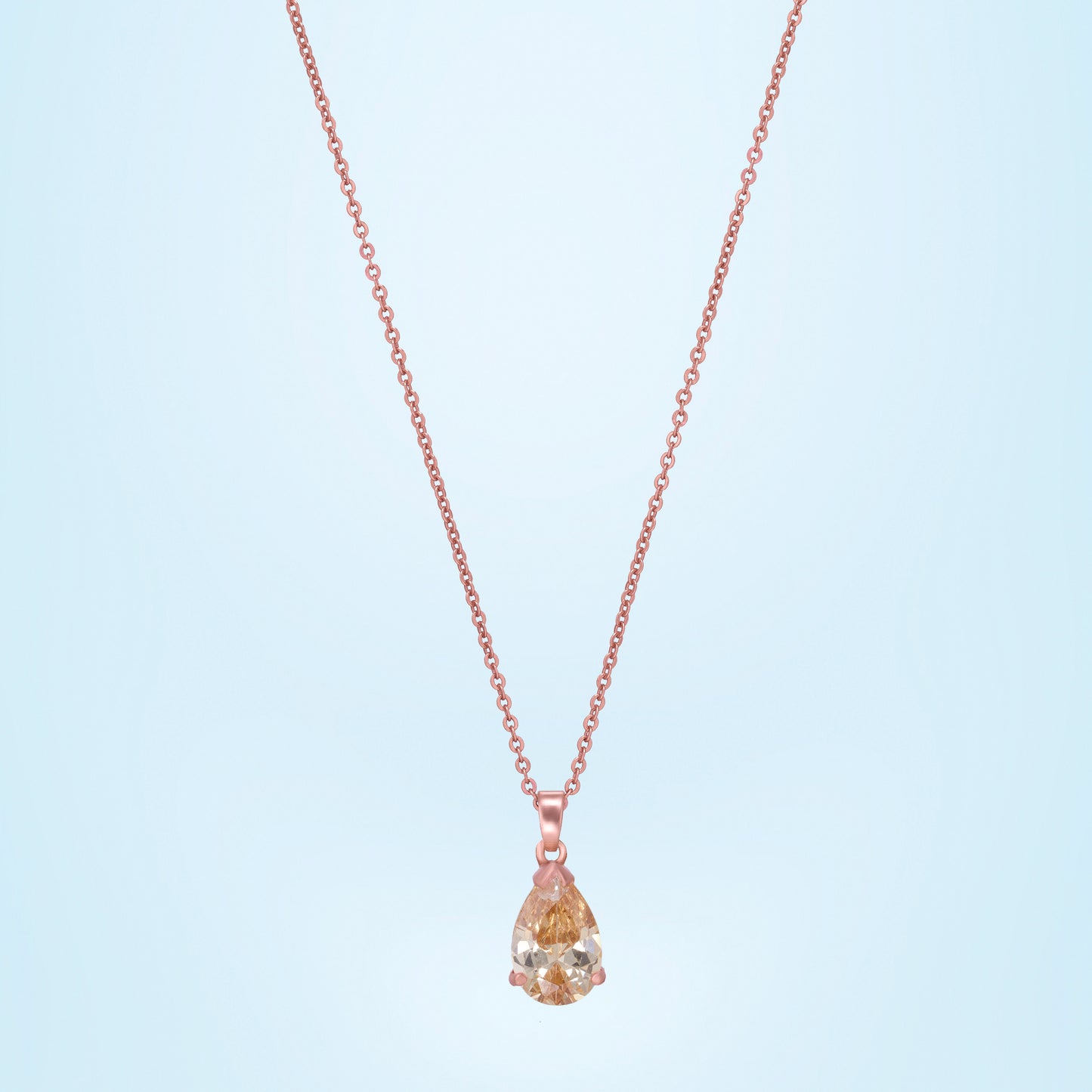 rose gold necklace shine bright like a chempion diamond