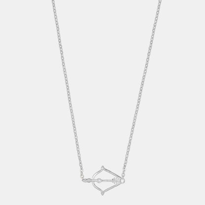 Silver Necklace with a Small Arrow on it