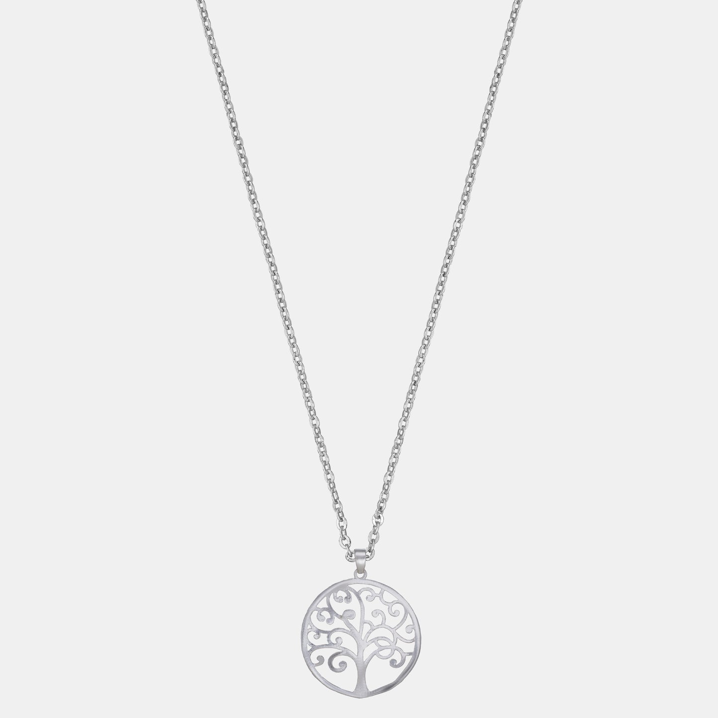 silver tree necklace