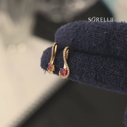 Crimson Wave Earrings