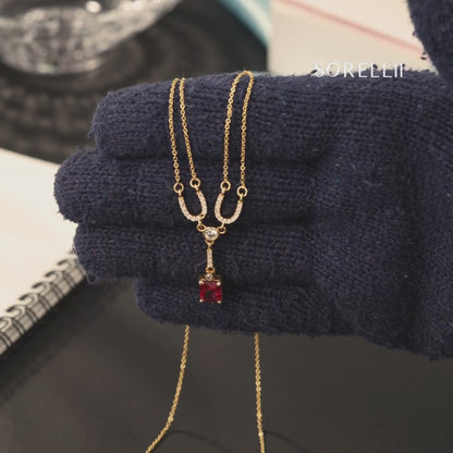 Red Azure Grace Necklace