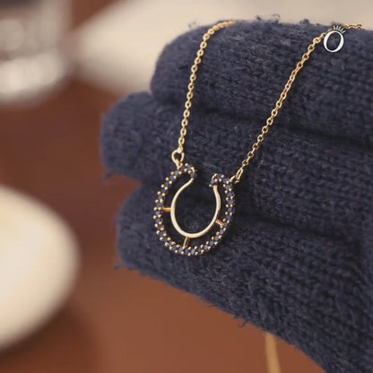 Blue Circle of Fortune Pendant