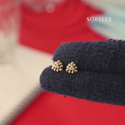 White Blossom Glow Earrings